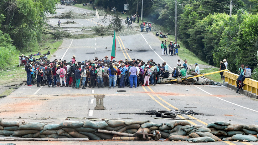 La vía Panamericana después de tres días es desbloqueada por indígenas