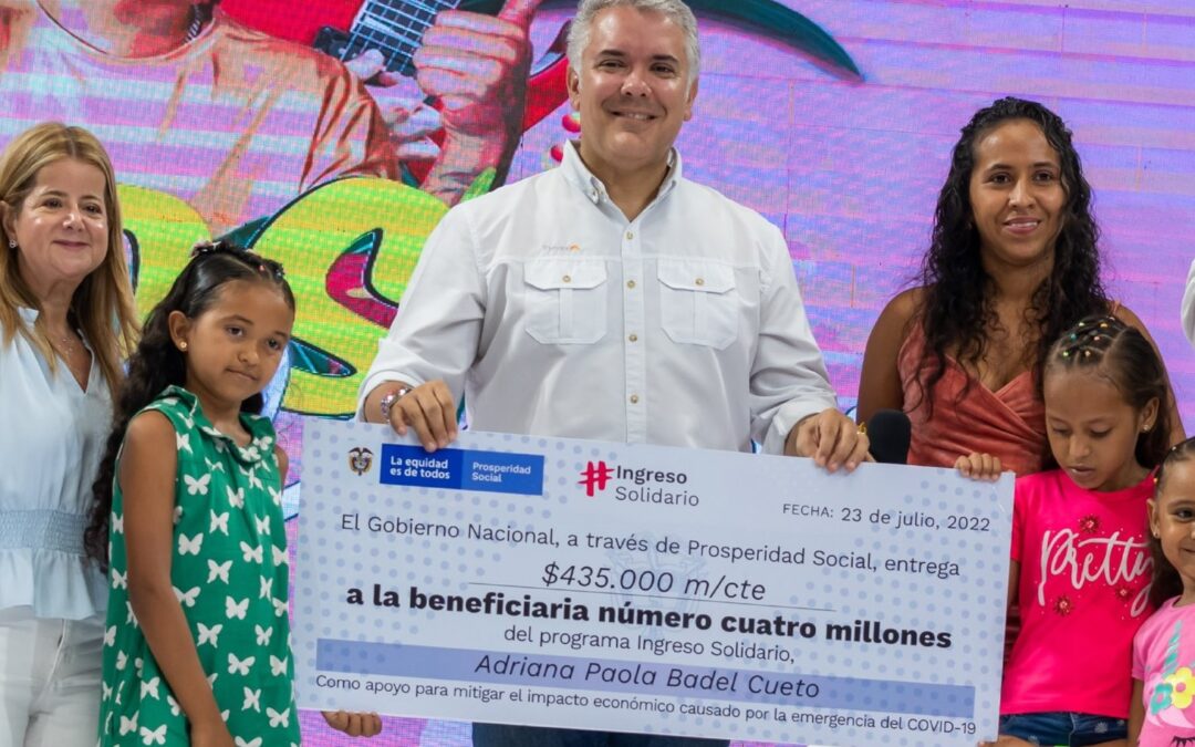 Iván Duque anunció que presupuesto de Ingreso Solidario está garantizado para el 2023: programa ya llega a 4 millones de personas