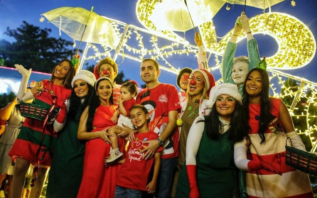 La magia de la Navidad llegó al parque Espíritu del Manglar de Cartagena
