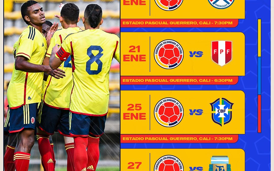 Estos fueron los convocados para representar a Colombia en el Suramericano Sub 20