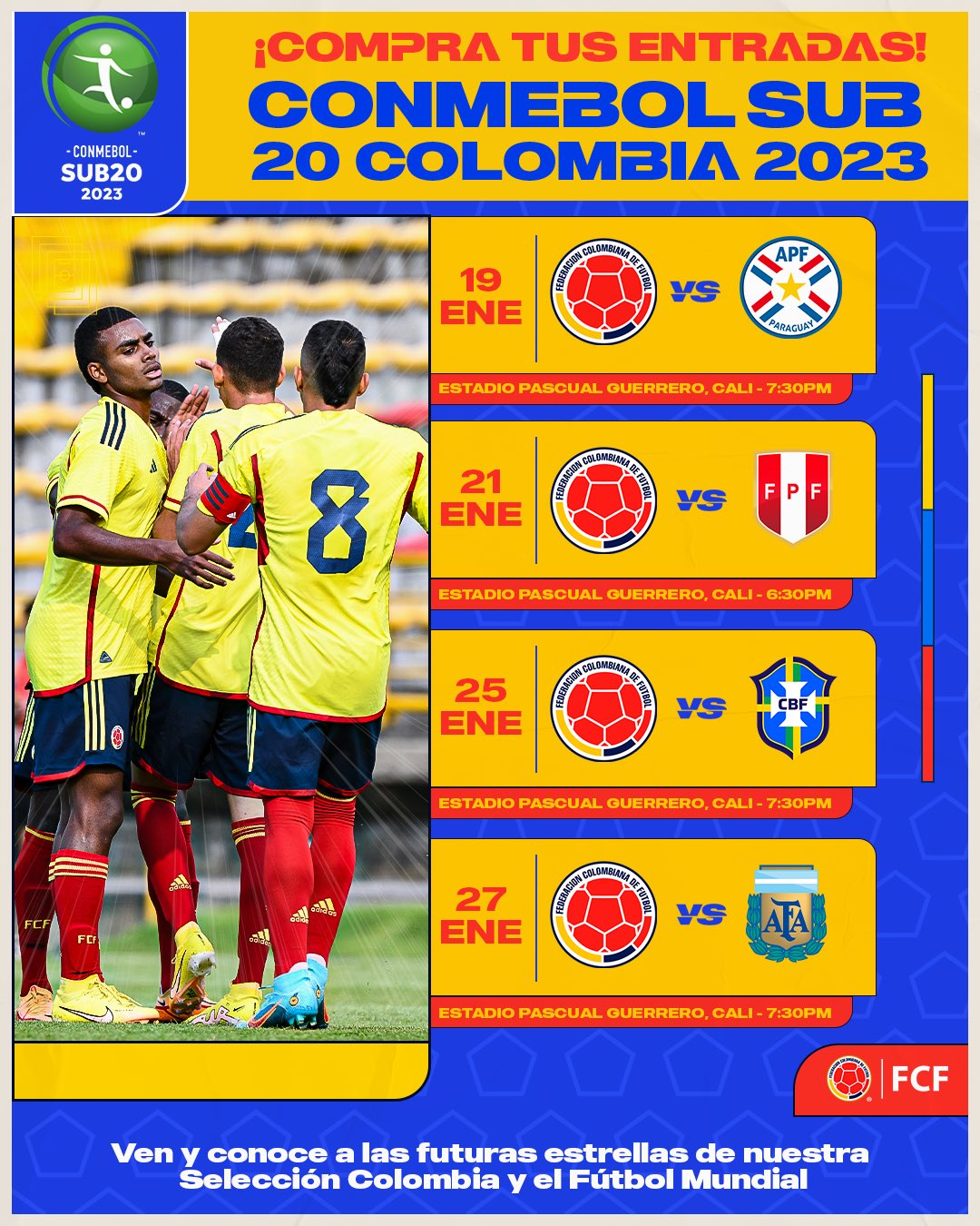 Estos Fueron Los Convocados Para Representar A Colombia En El Suramericano Sub 20 Konuco 0512