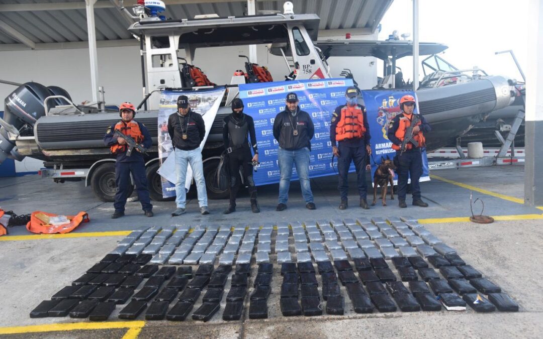Incautan 185 kilogramos de Cocaína en el caribe colombiano frente a Cartagena