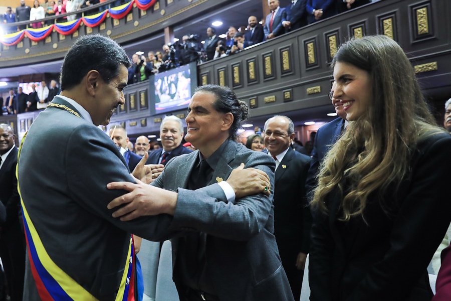 Alex Saab y Nicolás Maduro