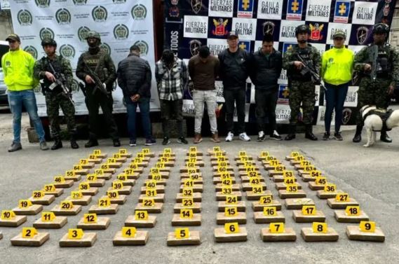 Capturan a capitán del ejército con casi 100 kilos de cocaína en Bogotá