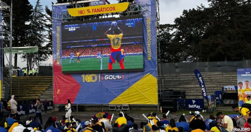 Colombia vs. Uruguay en parques con pantalla gigante en Bogotá