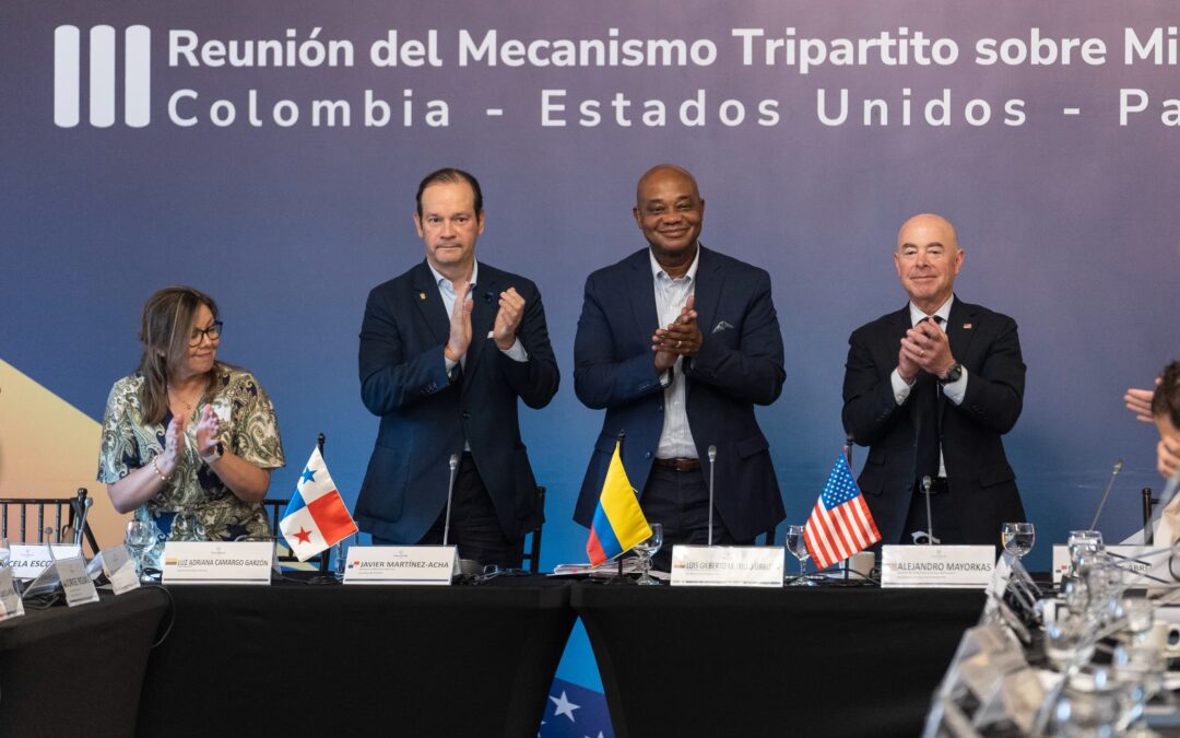 Colombia, Panamá y Estados Unidos reafirman su compromiso con una gestión coordinada y humanitaria de la migración irregular