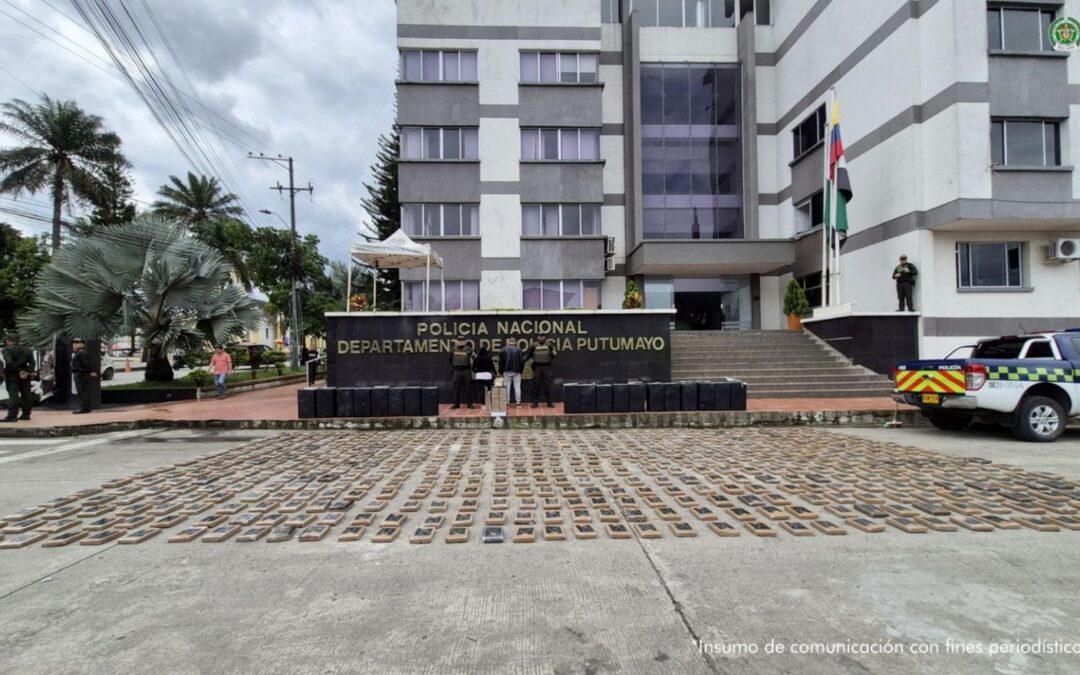 Capturados en Putumayo con 674 kilos de droga ocultos en cajas.