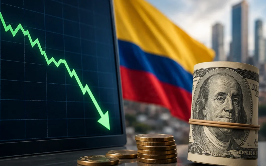 Precio del dólar en Colombia: la TRM cae a $3.305,38 y el mercado la negocia cerca de $3.274